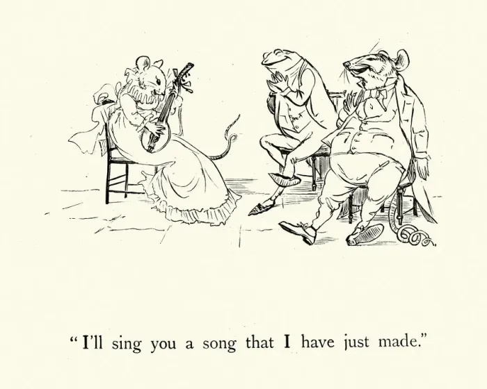Framed Print : I ll sing you a song that I have just made, nursery rhyme Framed Print : I ll sing you a song that I have just made, nursery rhyme