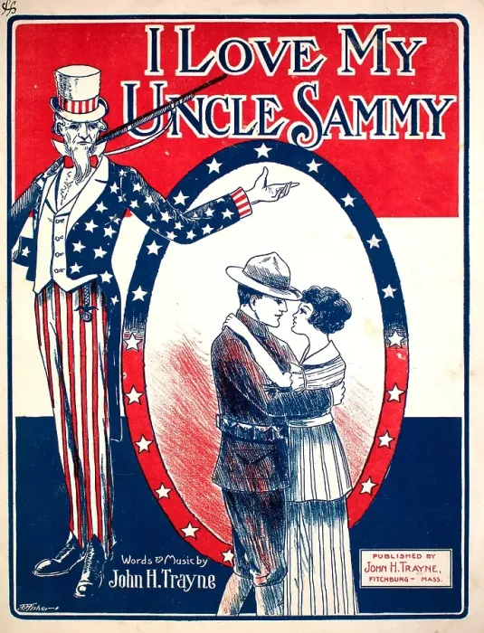 Framed Print : I Love My Uncle Sammy Framed Print : I Love My Uncle Sammy