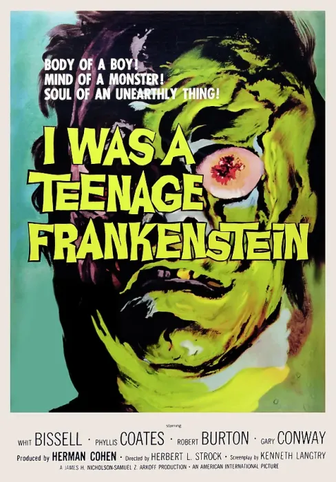 Framed Print : I Was a Teenage Frankenstein Framed Print : I Was a Teenage Frankenstein