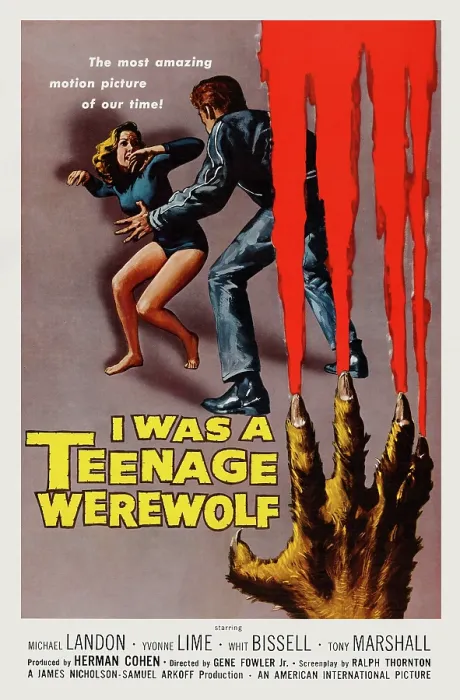 Framed Print : I was a Teenage Werewolf Framed Print : I was a Teenage Werewolf