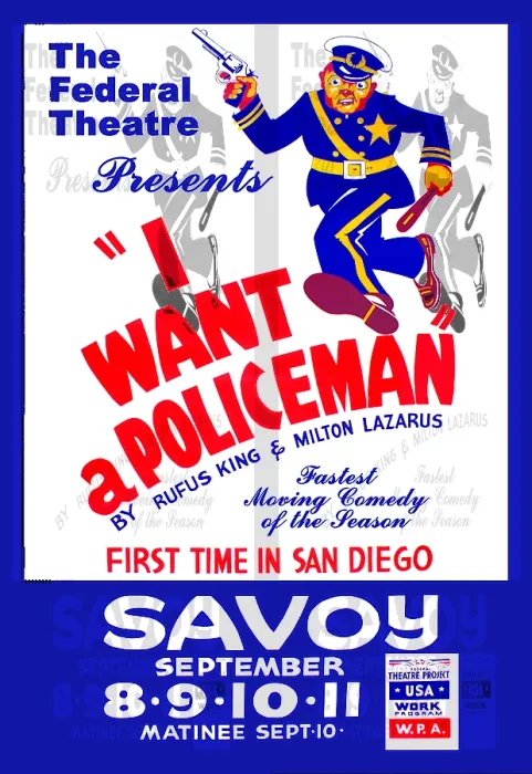 Framed Print : I want a Policeman - San Diego Framed Print : I want a Policeman - San Diego