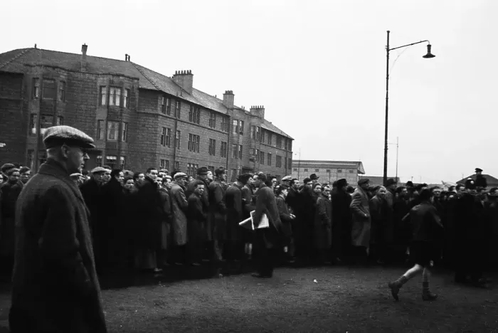 Framed Print : Ibrox Queue Framed Print : Ibrox Queue