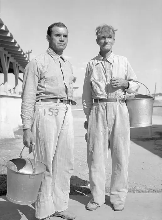 Framed Print : I.C. Spencer and Price Johnson Holding Buckets Framed Print : I.C. Spencer and Price Johnson Holding Buckets