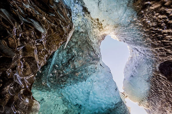 Ice Cave, Svinafellsjokull Glacier, Iceland