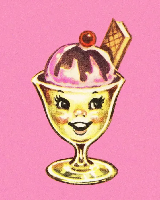Framed Print : Ice Cream Sundae Framed Print : Ice Cream Sundae