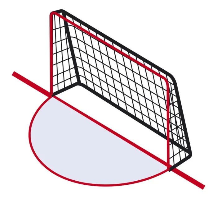 Framed Print : Ice hockey goal