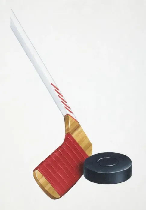Framed Print : Ice hockey stick striking rubber disc, close up Framed Print : Ice hockey stick striking rubber disc, close up