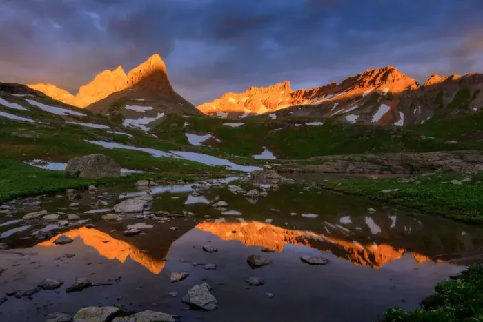 Framed Print : Ice Lake basin Framed Print : Ice Lake basin