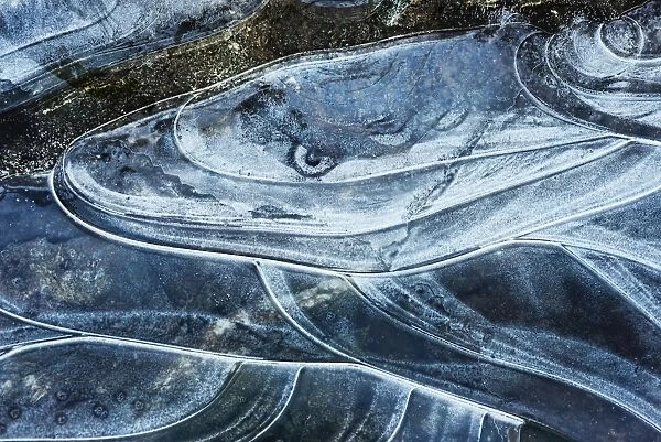 Ice Serpent - River Sligachan Ice Abstraction #7