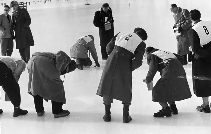 Framed Print : Ice Skaking Officials Framed Print : Ice Skaking Officials
