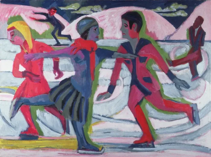 Framed Print : Ice Skaters Framed Print : Ice Skaters