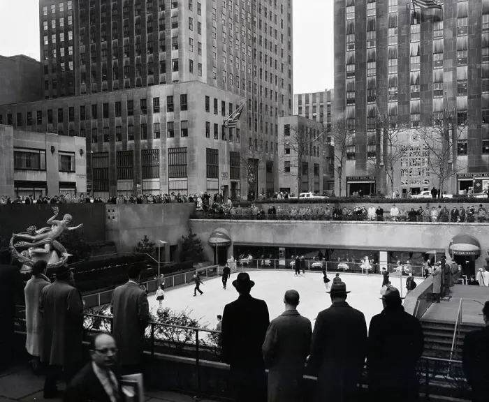 Framed Print : Ice Skaters at Rockefeller Center Framed Print : Ice Skaters at Rockefeller Center