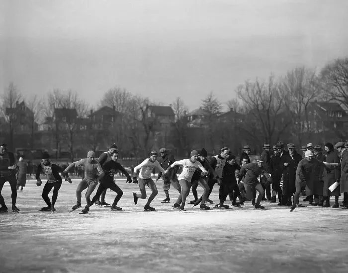 Framed Print : Ice skating race Framed Print : Ice skating race