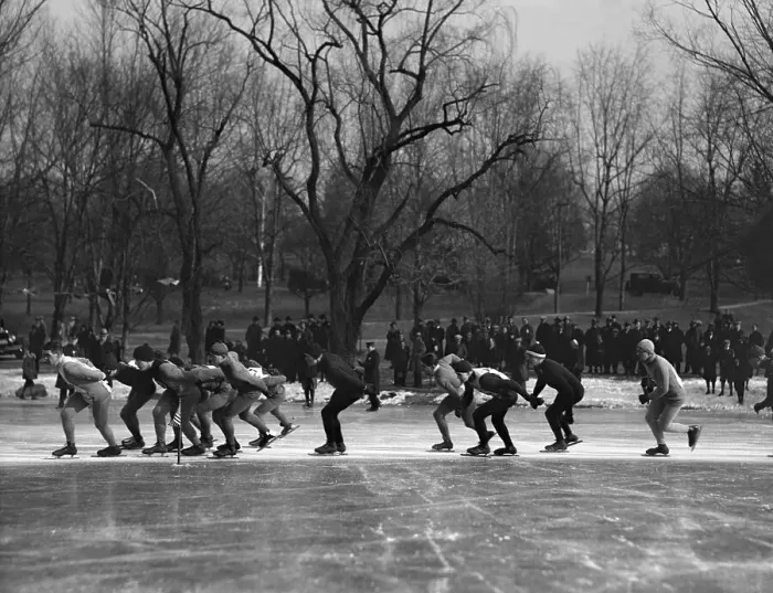 Framed Print : Ice skating race Framed Print : Ice skating race