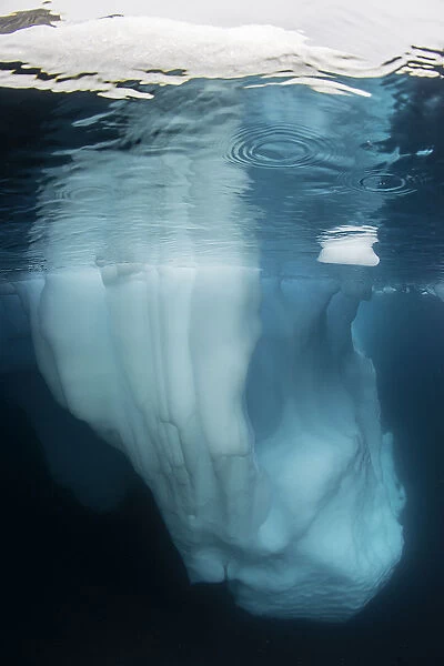 Under an iceberg