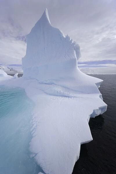 Iceberg and clouds, Antarctic Peninsula