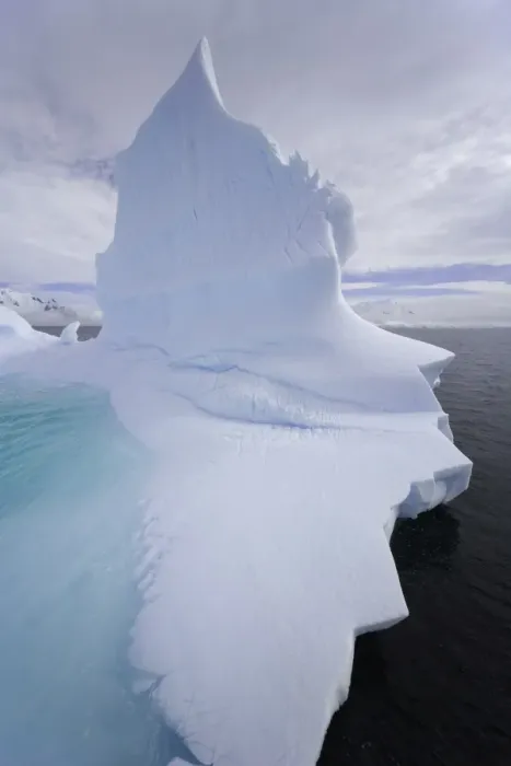Framed Print : Iceberg and clouds, Antarctic Peninsula