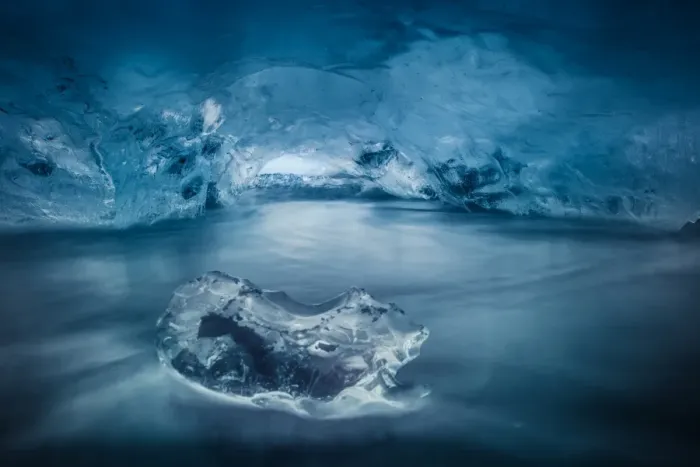 Framed Print : An iceberg in the ice grotto Framed Print : An iceberg in the ice grotto