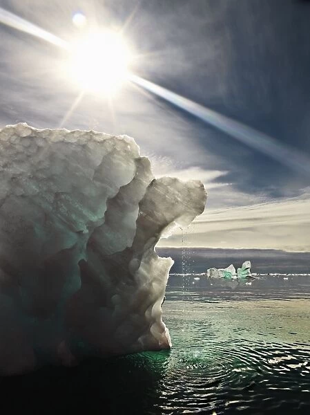 Iceberg melting in the sun