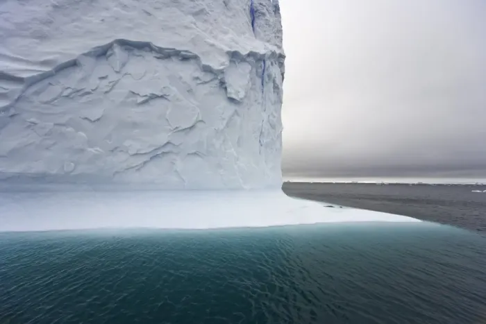 Framed Print : Iceberg with steep walls, Antarctic Peninsula