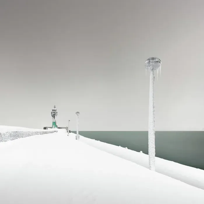 Framed Print : Iced lighthouse in the harbour of Sassnitz, Ruegen, Germany Framed Print : Iced lighthouse in the harbour of Sassnitz, Ruegen, Germany