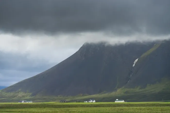 Framed Print : iceland mountain range
