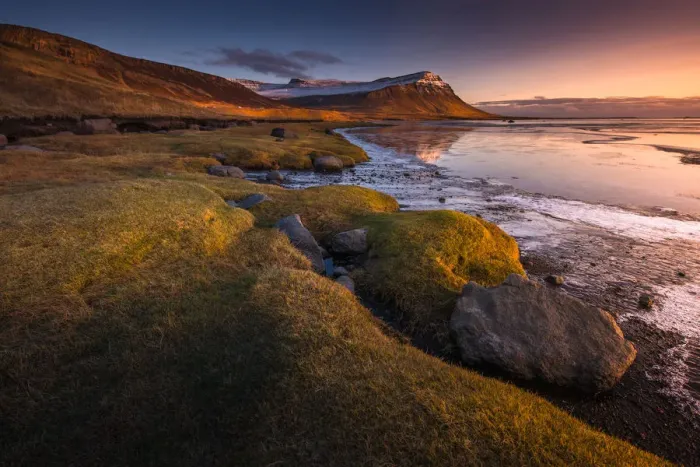 Framed Print : Iceland Westfjords shore line Framed Print : Iceland Westfjords shore line