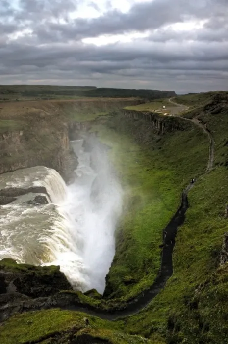 Framed Print : Icelandic Gullfoss waterfall canyon Framed Print : Icelandic Gullfoss waterfall canyon