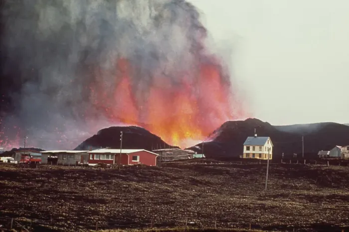 Framed Print : Icelandic Volcano Eruption
