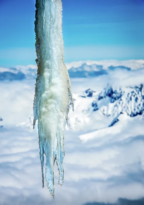 Framed Print : Icicle above clouds Framed Print : Icicle above clouds