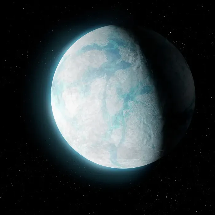 Framed Print : Icy Exoplanet Framed Print : Icy Exoplanet