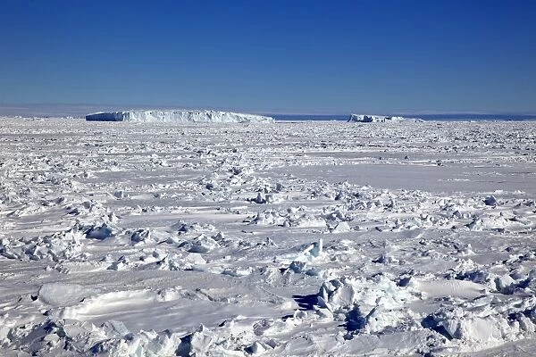 Icy landscape, pack ice, Weddell Sea, Antarctica