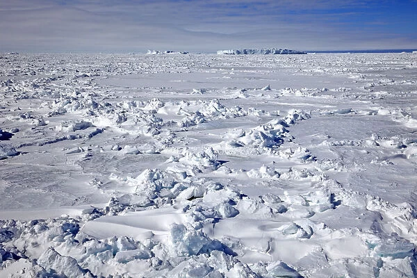 Icy landscape, pack ice, Weddell Sea, Antarctica