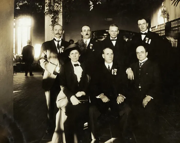 Framed Print : Ida Tarbell (Left) and Colleagues Framed Print : Ida Tarbell (Left) and Colleagues