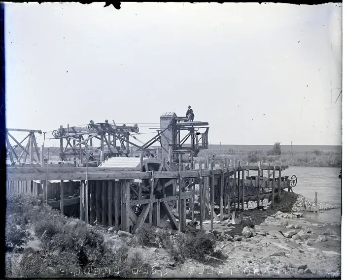 Framed Print : Idaho Falls, Gold Dredge Framed Print : Idaho Falls, Gold Dredge