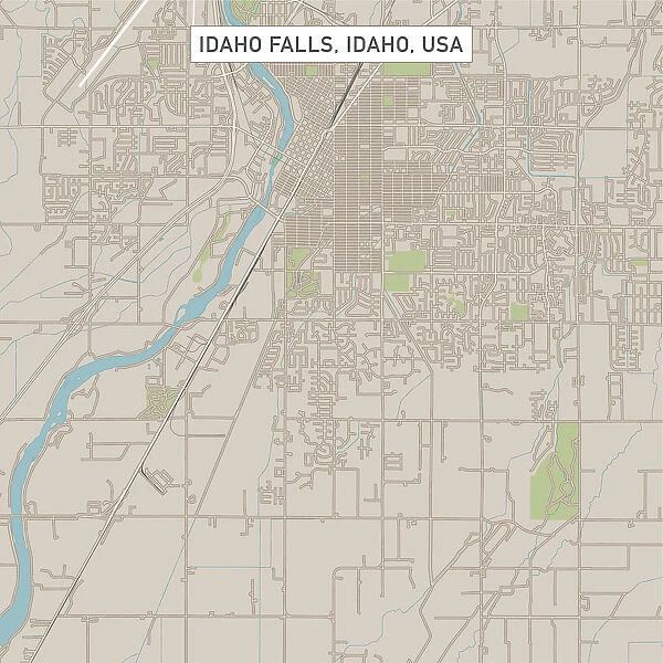 Idaho Falls Idaho US City Street Map