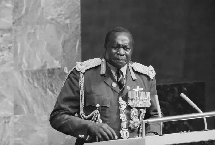 Framed Print : Idi Amin Addressing United Nations Framed Print : Idi Amin Addressing United Nations