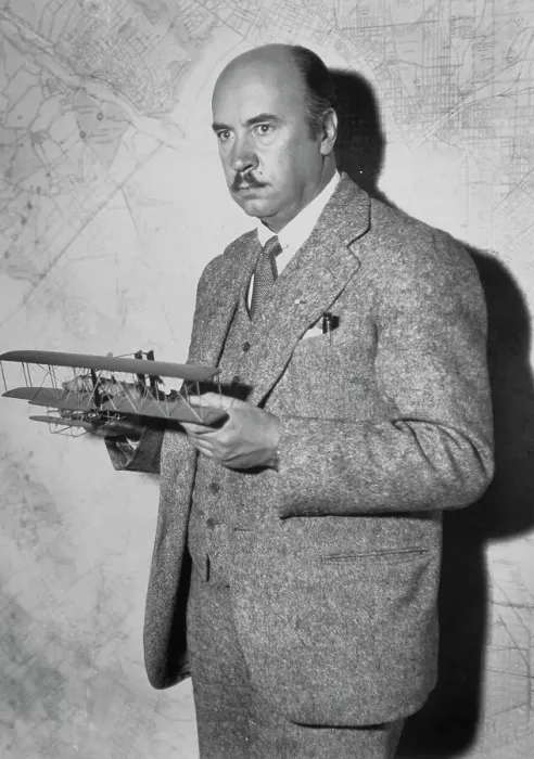 Framed Print : Igor I. Sikorsky with Model Airplane Framed Print : Igor I. Sikorsky with Model Airplane