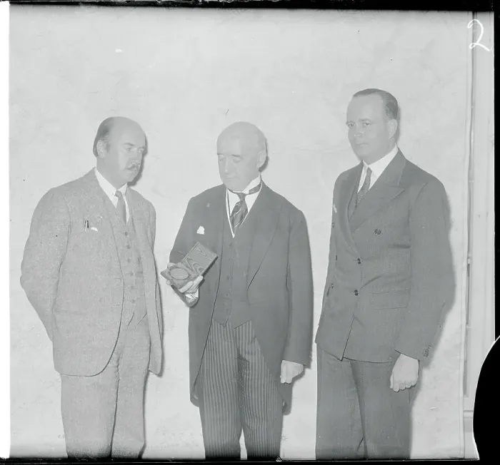 Framed Print : Igor Sikorsky Being Given Award Framed Print : Igor Sikorsky Being Given Award