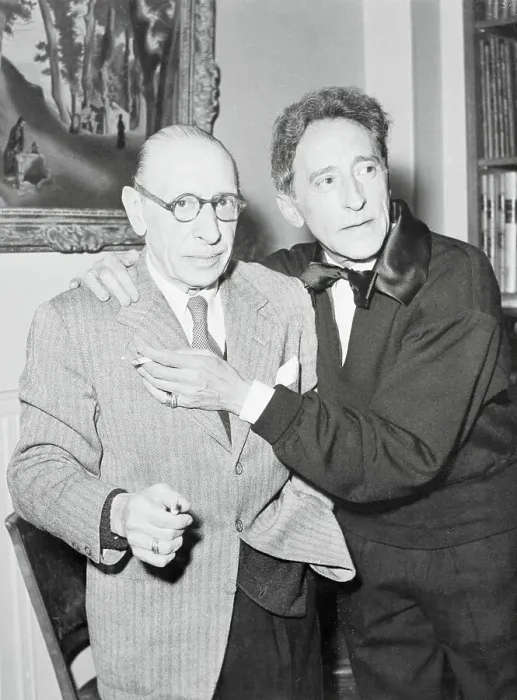 Framed Print : Igor Stravinsky and Jean Cocteau Embracing Framed Print : Igor Stravinsky and Jean Cocteau Embracing