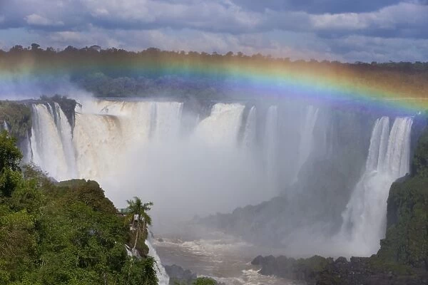 Iguazu falls and rainbow, Argentina