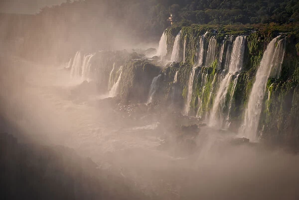 Part of The Iguazu Falls seen from the Argentinian National Park, Misiones, Argentina