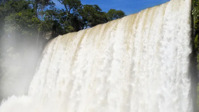 Framed Print : Iguazu falls view in Argentina