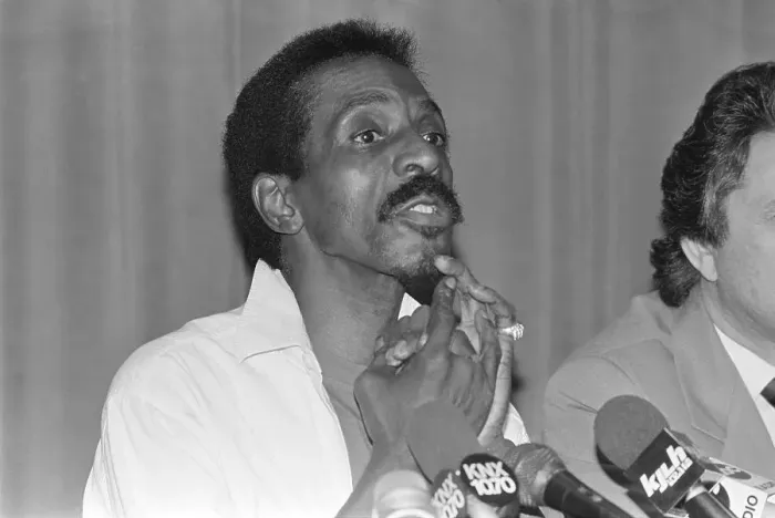 Framed Print : Ike Turner Holding Press Conference Framed Print : Ike Turner Holding Press Conference