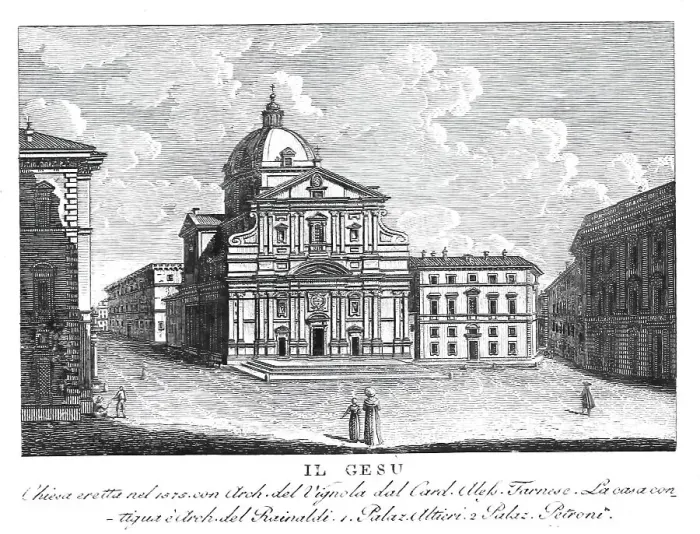 Framed Print : Il Gesu, Chiesa del Santissimo Nome di Gesu all'Argentina, Jesus Church, Mother Church of the Jesuit Order, Church in Rome, Italy, digitally restored reproduction from Vedute principali e piu interessanti di Roma by Giovanni Battista, 1799 Framed Print : Il Gesu, Chiesa del Santissimo Nome di Gesu all'Argentina, Jesus Church, Mother Church of the Jesuit Order, Church in Rome, Italy, digitally restored reproduction from Vedute principali e piu interessanti di Roma by Giovanni Battista, 1799