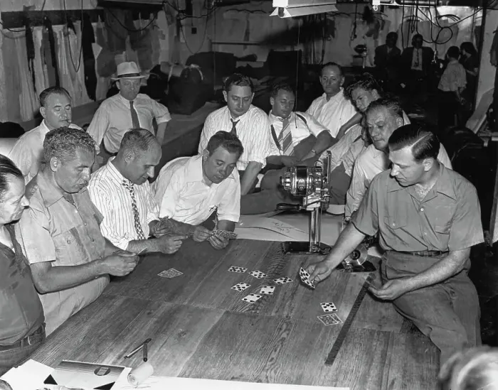 Framed Print : ILGWU Leaders & Representatives Play Cards Framed Print : ILGWU Leaders & Representatives Play Cards