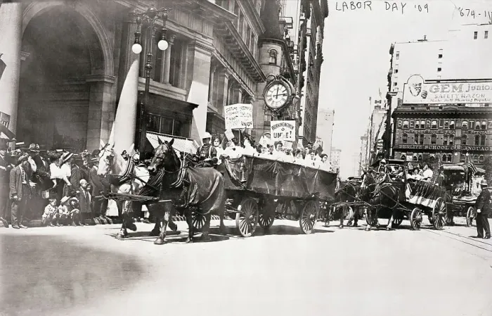 Framed Print : ILGWU Members in Labor Day Parade Framed Print : ILGWU Members in Labor Day Parade