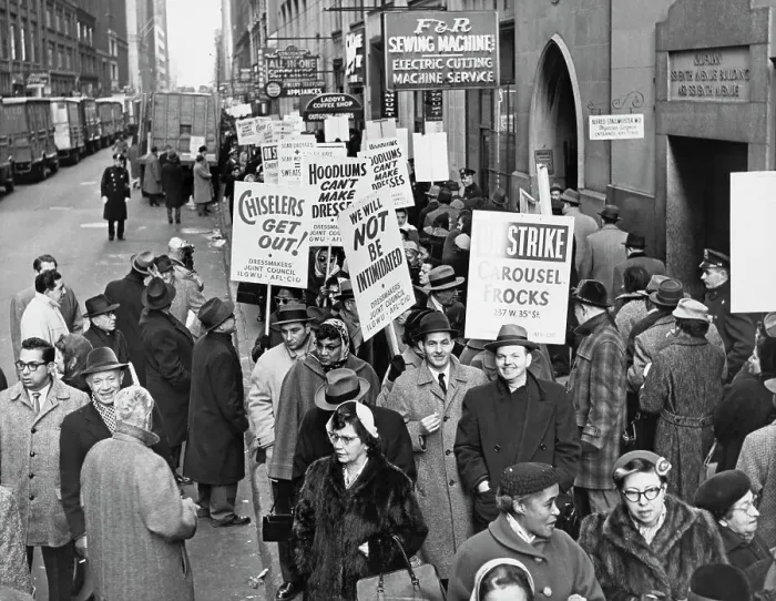 Framed Print : ILGWU Members Protest, NYC Framed Print : ILGWU Members Protest, NYC