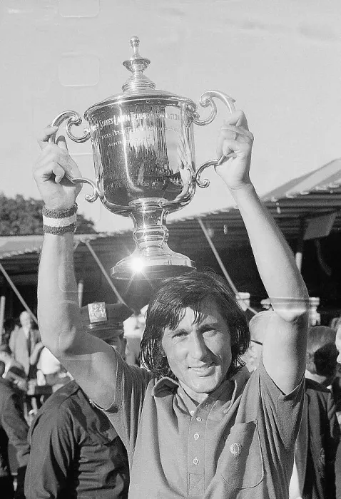 Framed Print : Ilie Nastase Holding U.S. Open Trophy Framed Print : Ilie Nastase Holding U.S. Open Trophy