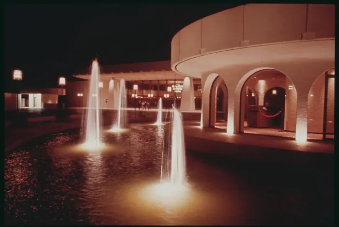 Framed Print : Illuminated Fountains Framed Print : Illuminated Fountains